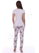 Пижама Flowers (брюки) (кулирка)